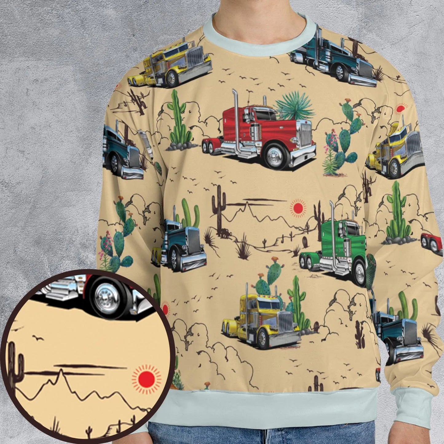 All-over Print Sweatshirt - GUZF5X2U