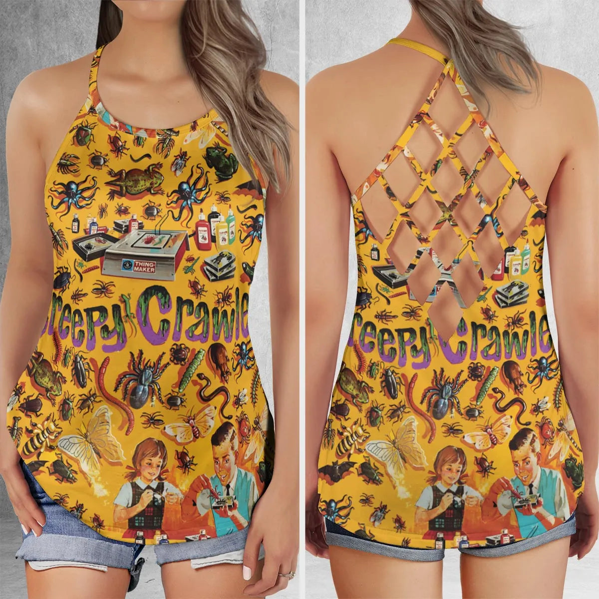 Criss Cross Tank Top - MBSSLU39