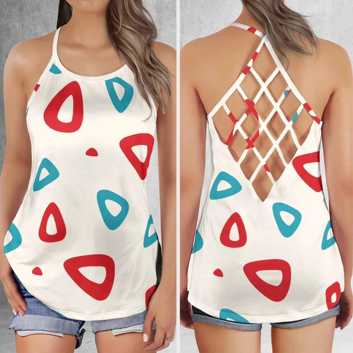 Criss Cross Tank Top - A7BJJMC9