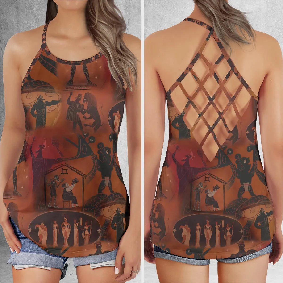 Criss Cross Tank Top - EHR7CBED