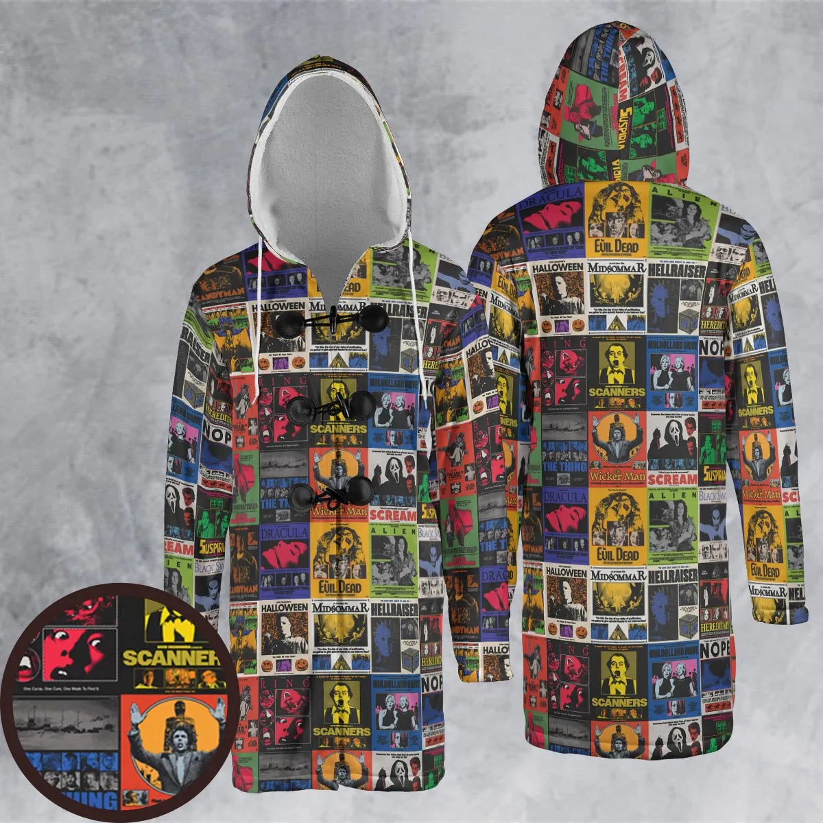 Hooded Cloak Coat - 1YCNFB52