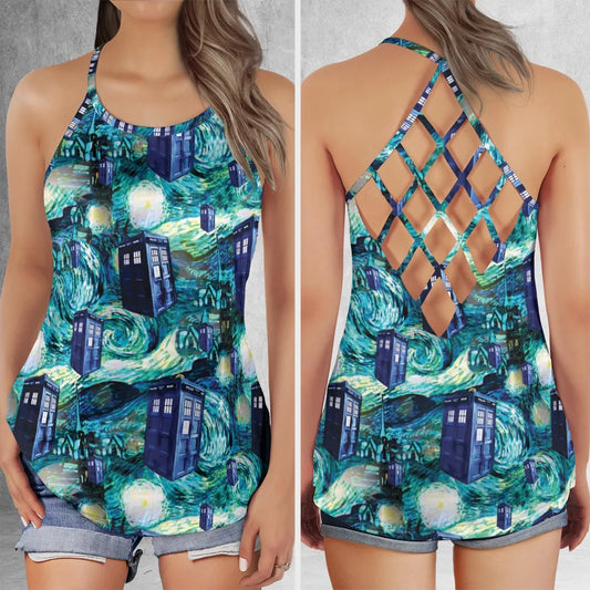 Criss Cross Tank Top - WR9ZF8J3