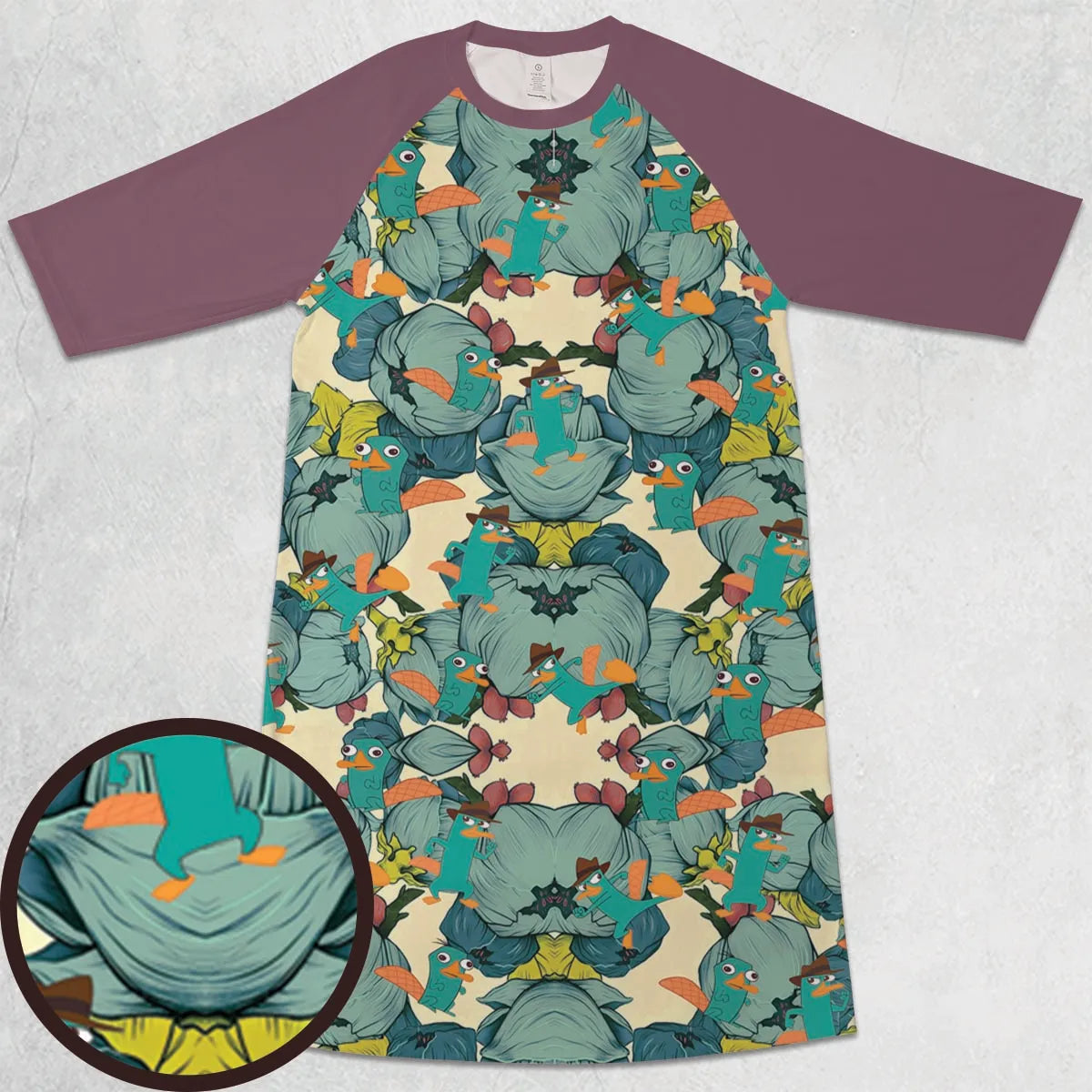3/4 Sleeve Raglan Dress - 6XSNCNMV