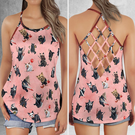 Criss Cross Tank Top - QB3M9BP5 -  - 1