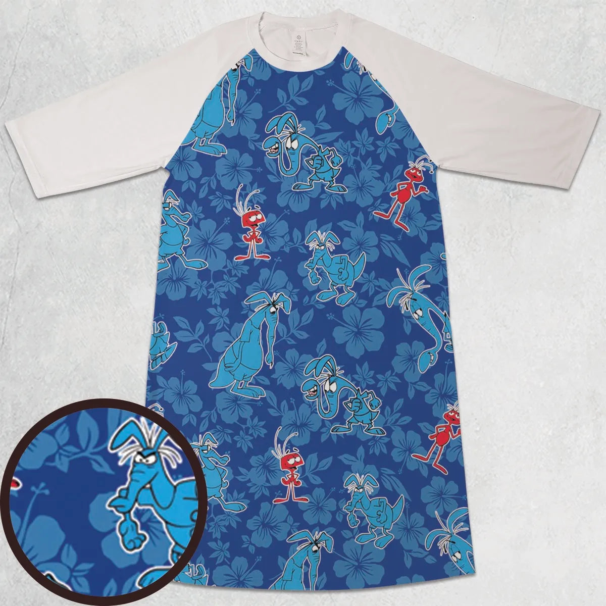 3/4 Sleeve Raglan Dress - MP3VLCN8