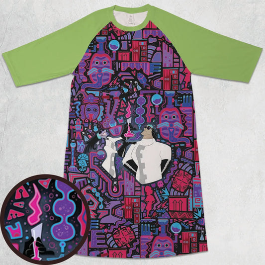 3/4 Sleeve Raglan Dress - DCKQVX9Z