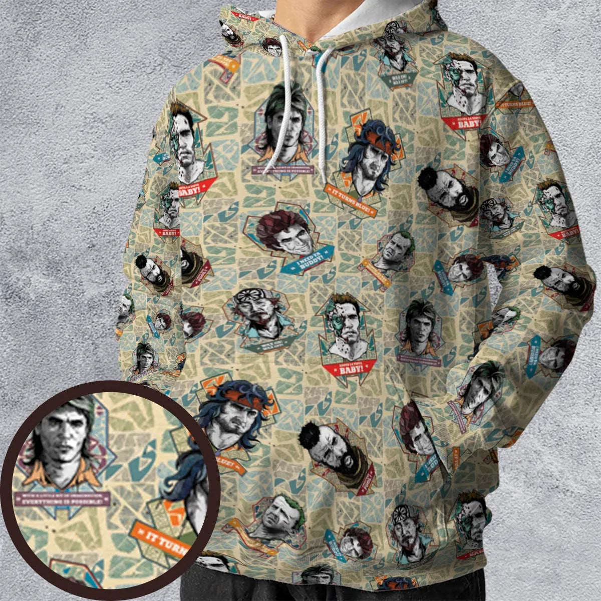 All-over Print Hoodie - 8RGL429E