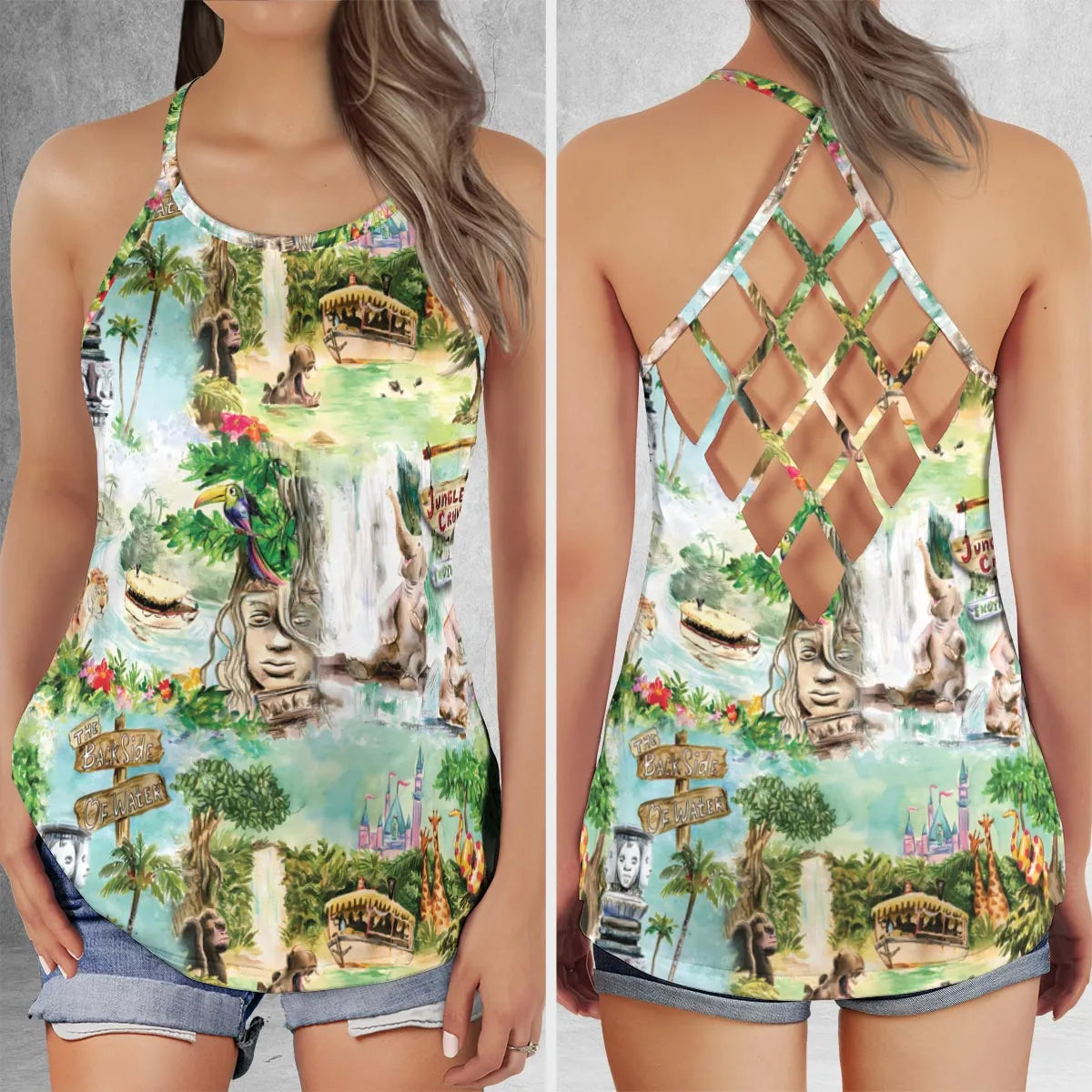 Criss Cross Tank Top - WV6AGWCB