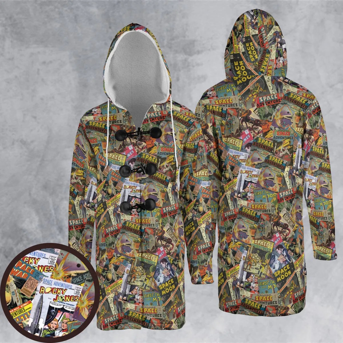 Hooded Cloak Coat - 3FYXVMCZ