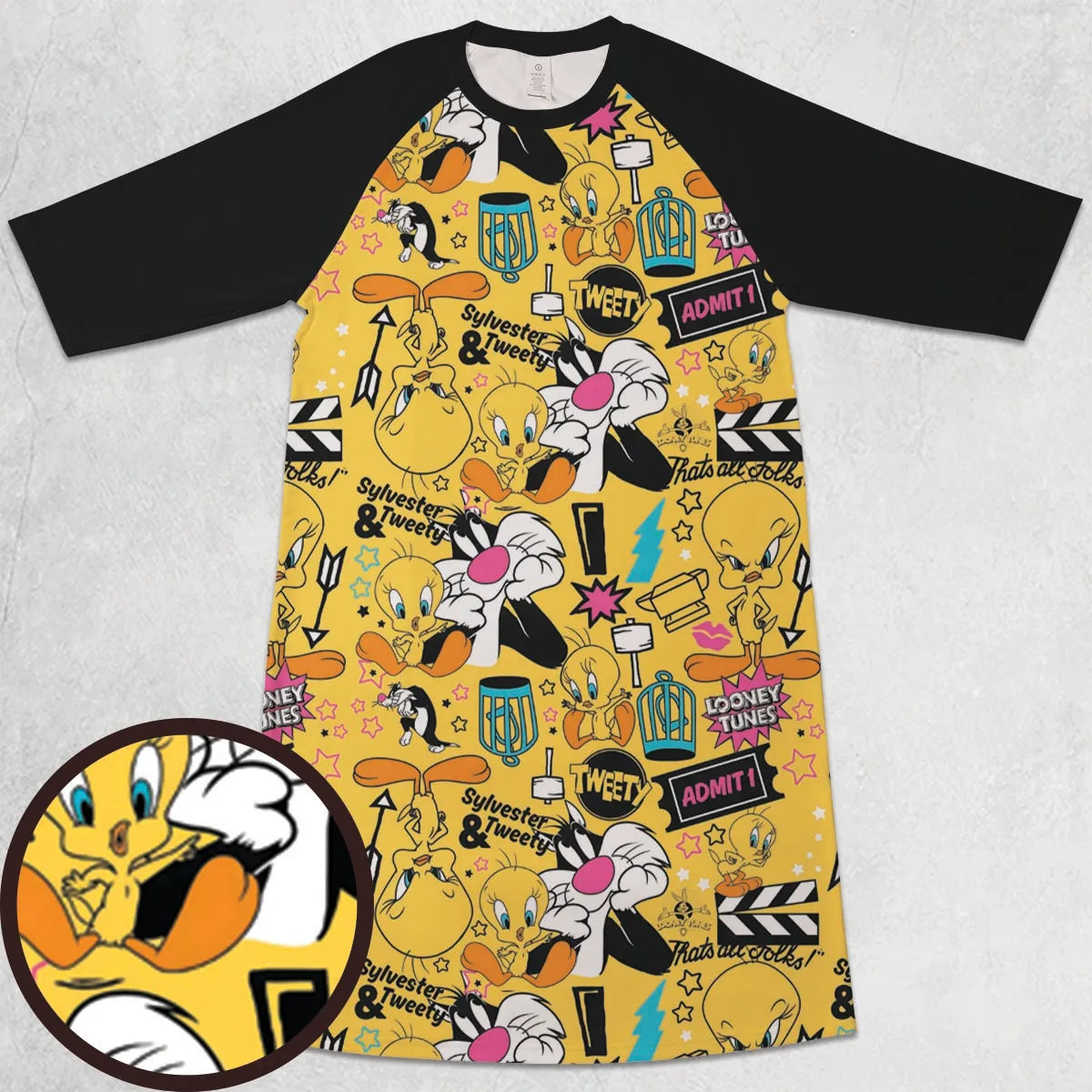 3/4 Sleeve Raglan Dress - GYZ2SCSF