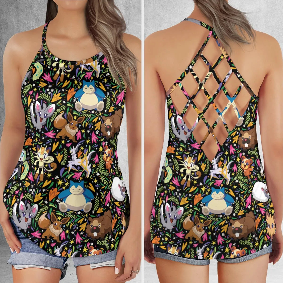 Criss Cross Tank Top - HRVB47HF