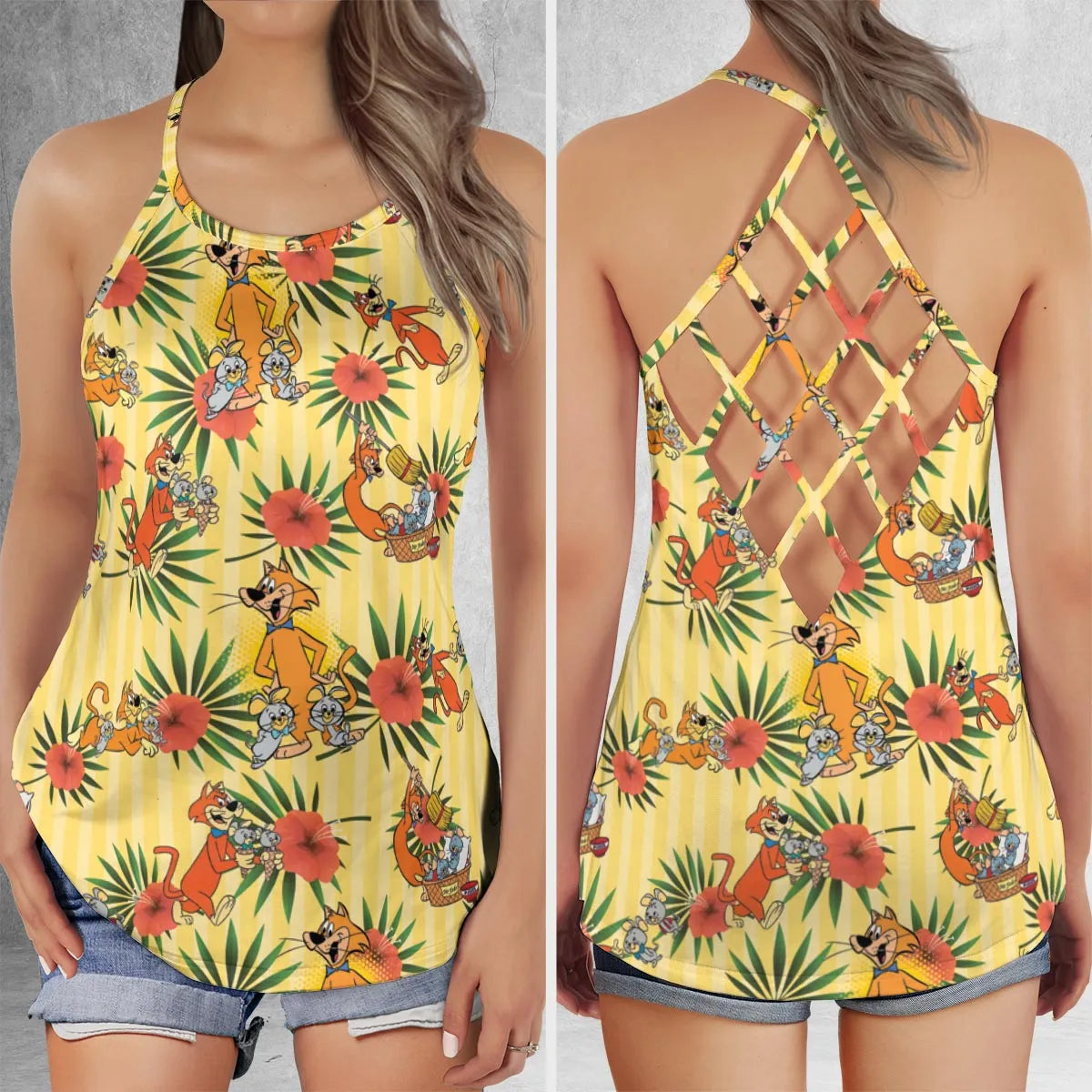 Criss Cross Tank Top - SM32HV8L