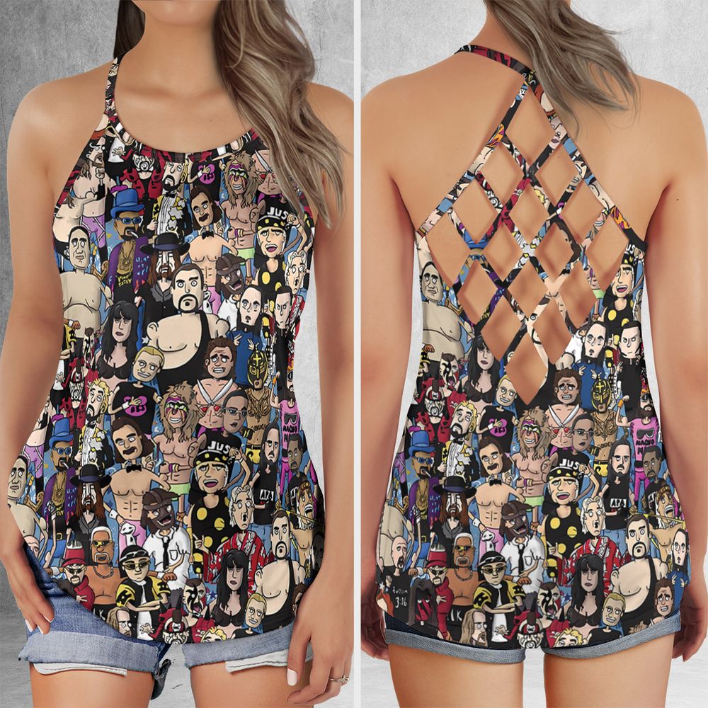 Criss Cross Tank Top - SPFUNP9W -  - 1