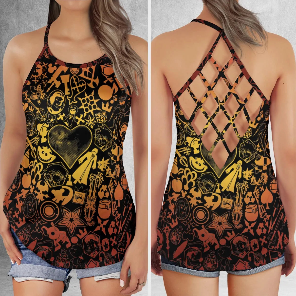 Criss Cross Tank Top - NNAXE9RW