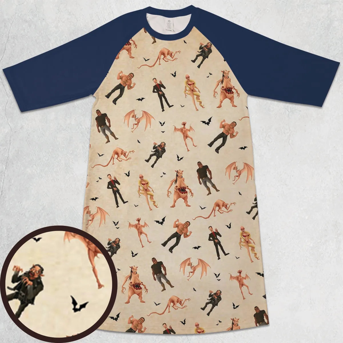 3/4 Sleeve Raglan Dress - 6GLN7492