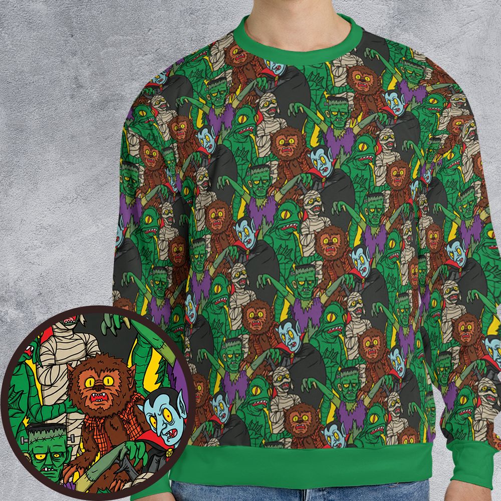 All-over Print Sweatshirt - C384FJVZ -  - 1