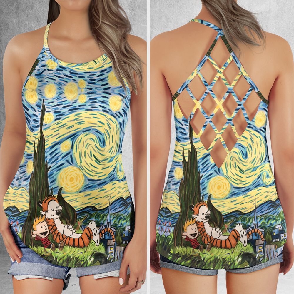 Criss Cross Tank Top - GAL955FH -  - 1
