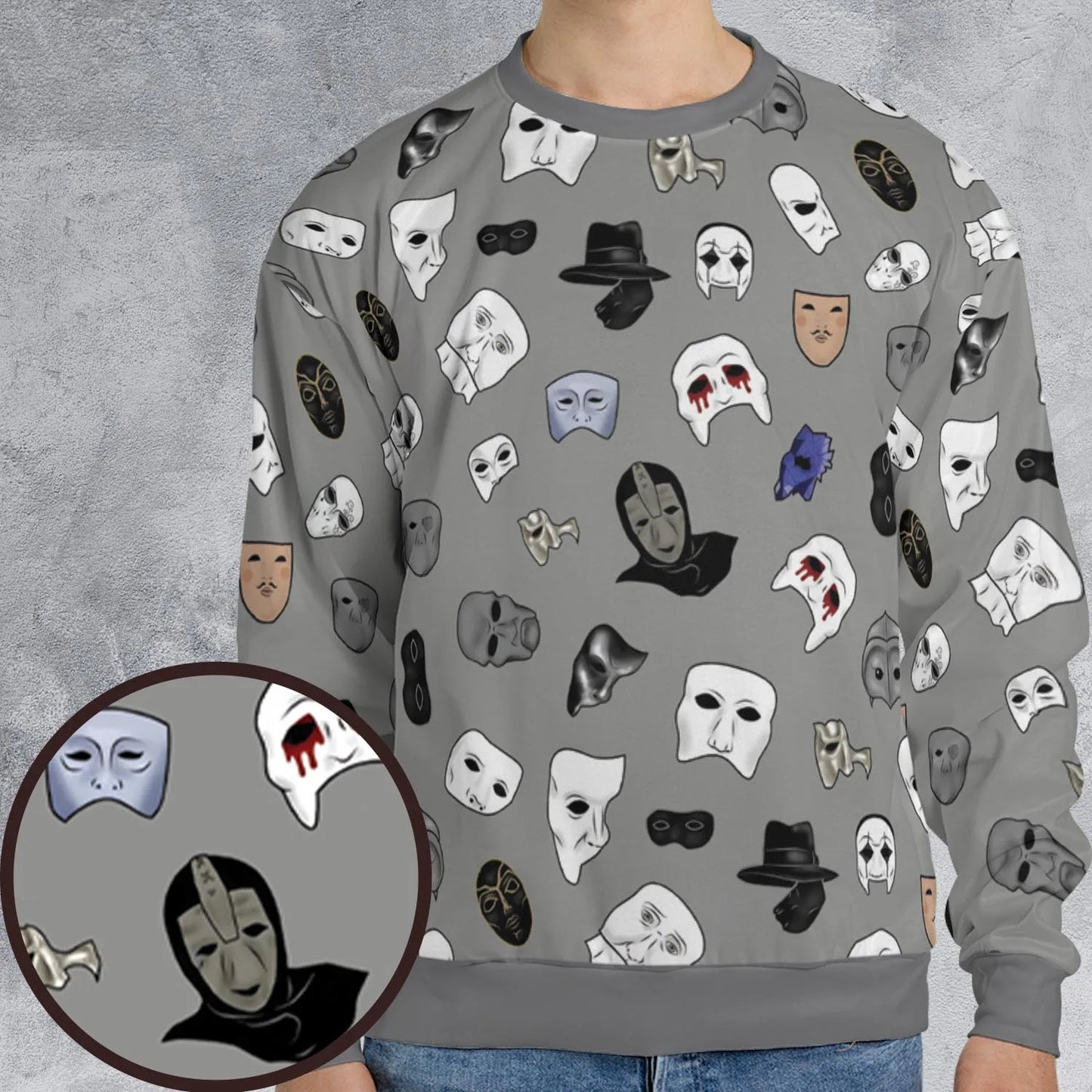 All-over Print Sweatshirt - BKWP9987