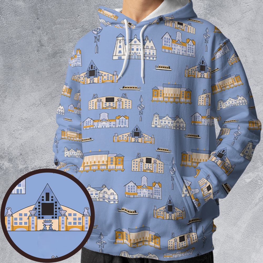 All-over Print Hoodie - Q9D6TV2E -  - 1