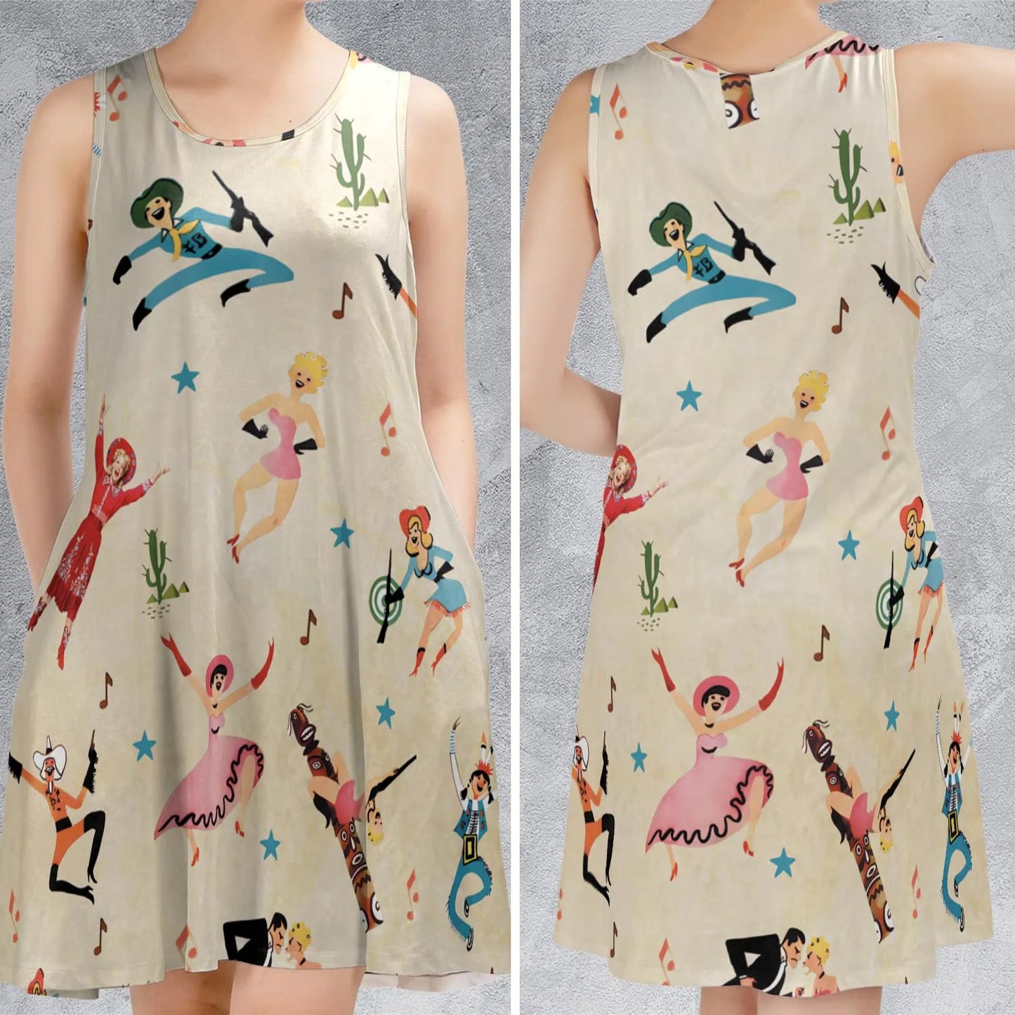 Sleeveless Dress - 82FPVXJL