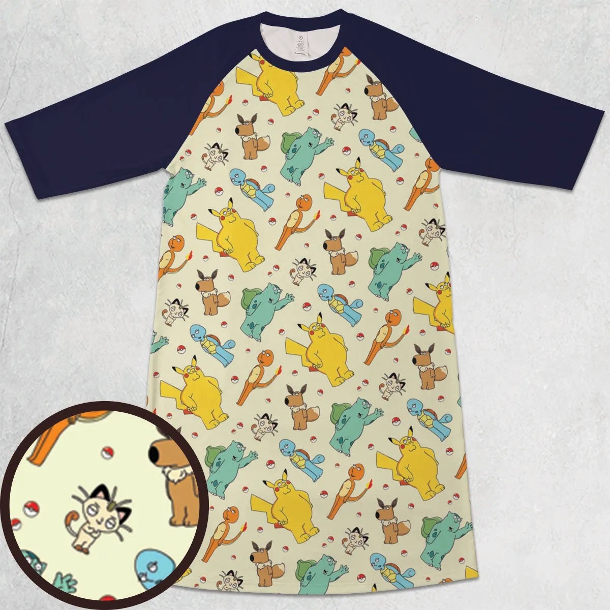 3/4 Sleeve Raglan Dress - DXD2TSE4