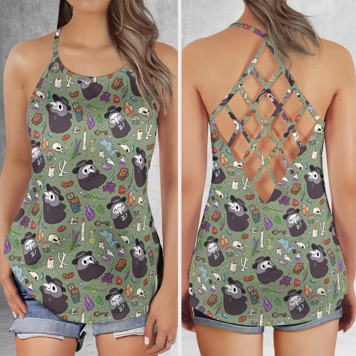 Criss Cross Tank Top - 55RYWZ75