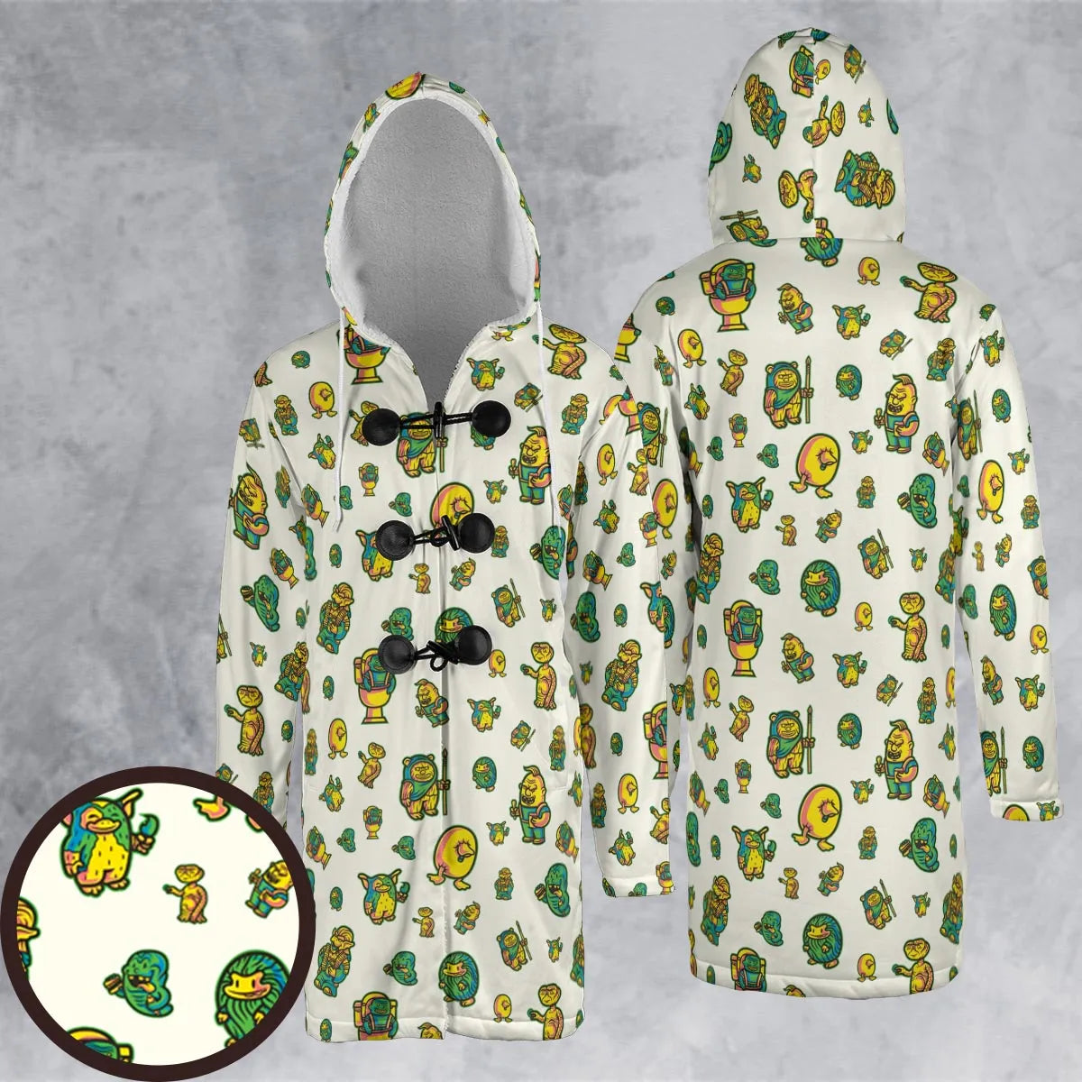 Hooded Cloak Coat - 43LDLNHW