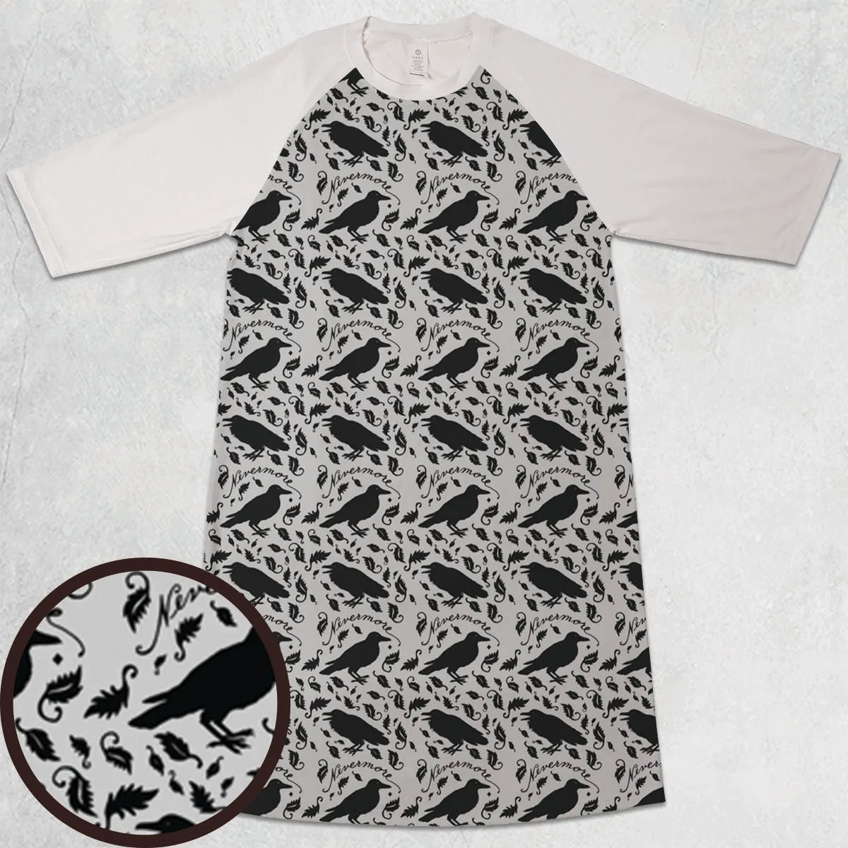 3/4 Sleeve Raglan Dress - 5JRBJXKS