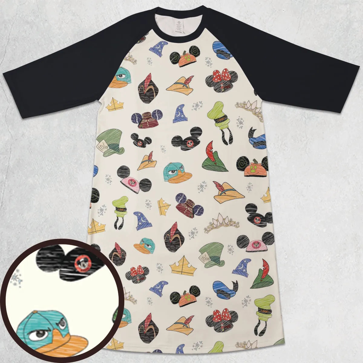 3/4 Sleeve Raglan Dress - EGA6H2LA