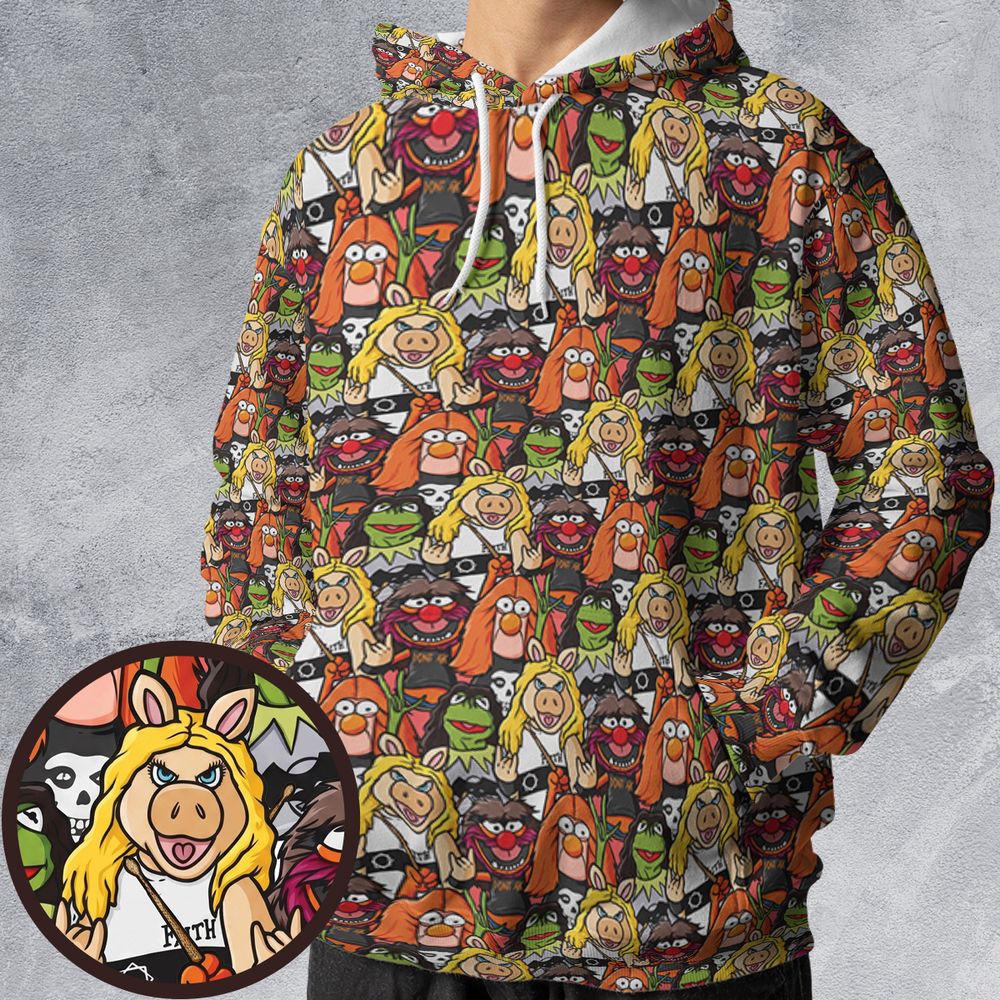 All-over Print Hoodie - N4BJ4ARW -  - 1