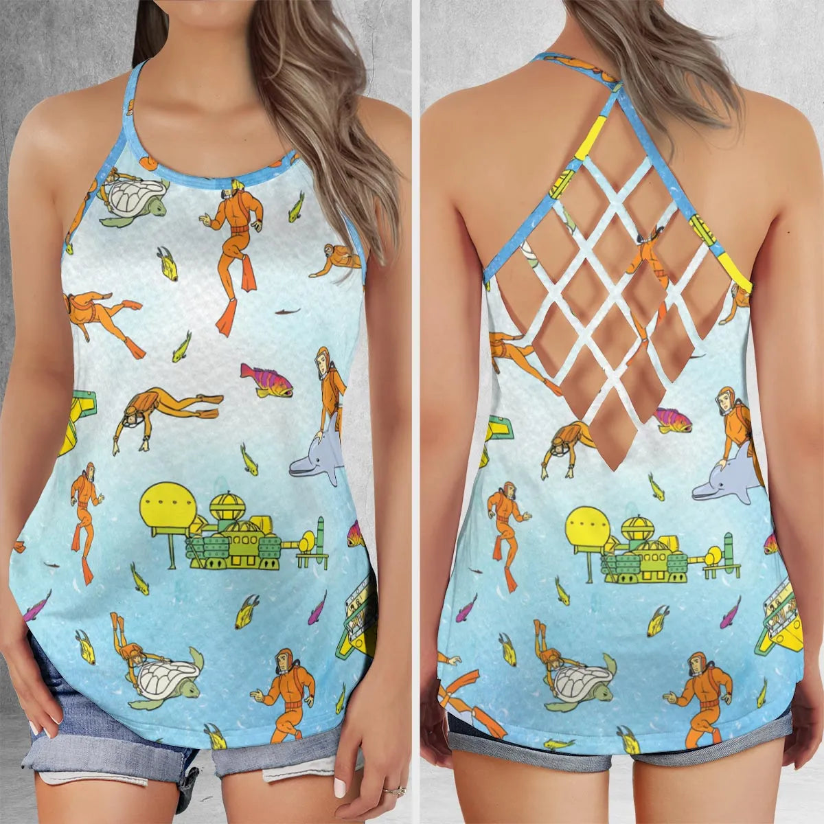 Criss Cross Tank Top - AQ3MKHCJ