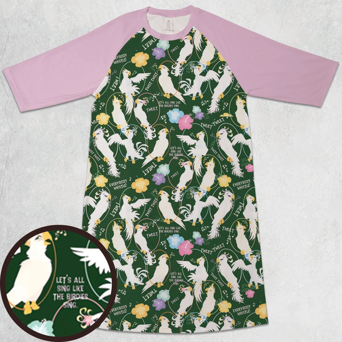 3/4 Sleeve Raglan Dress - PTK91BZ5