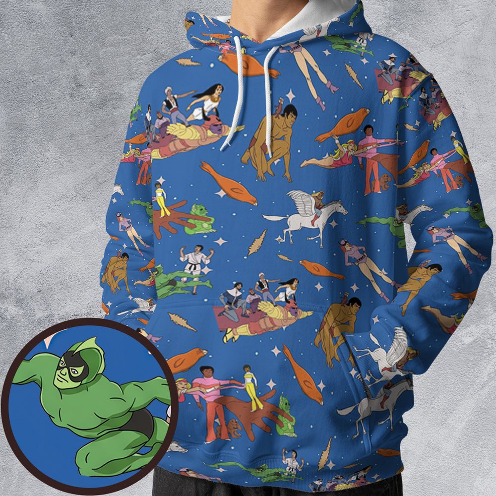 All-over Print Hoodie - RE8B61SJ -  - 1