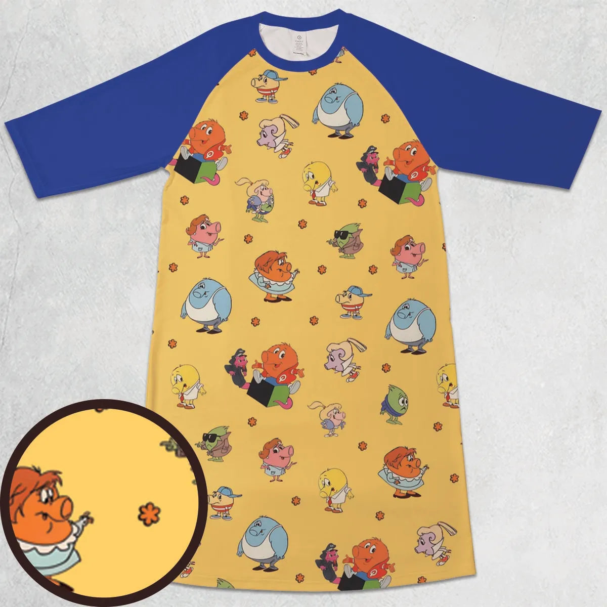 3/4 Sleeve Raglan Dress - 7QEKGUBU