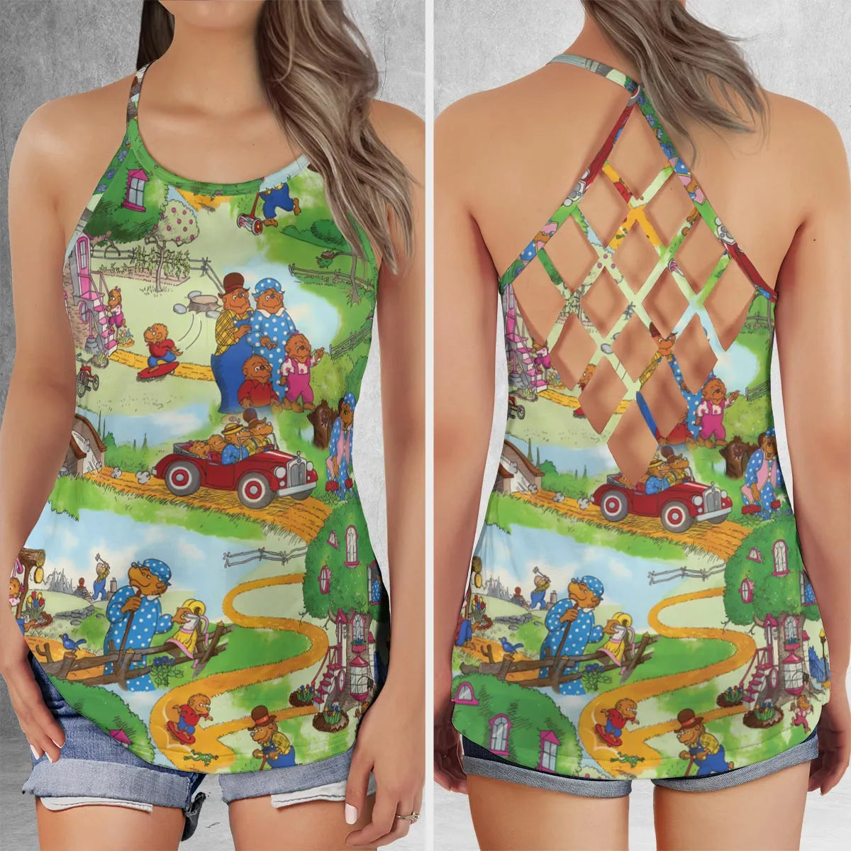 Criss Cross Tank Top - 9SX2UXYS