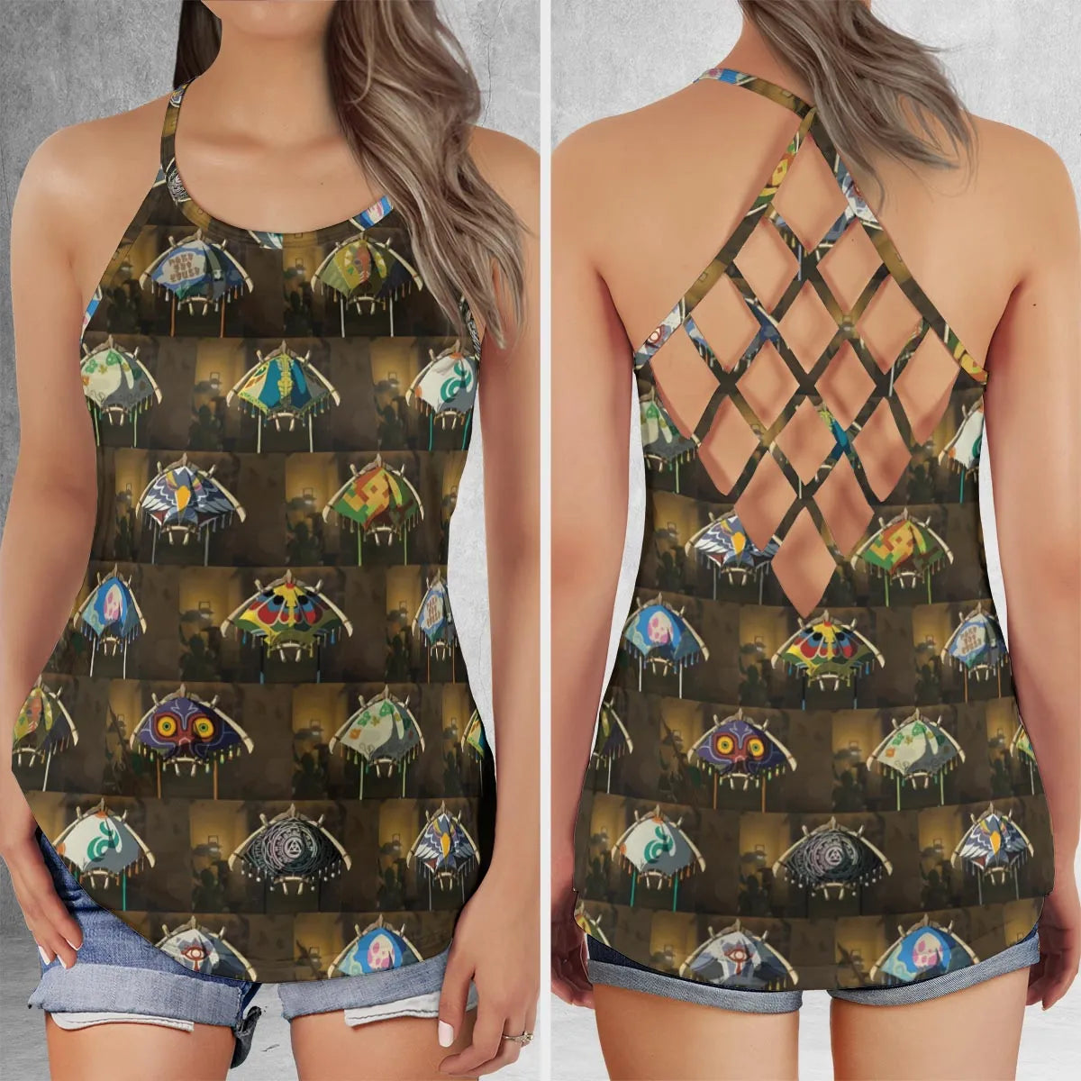 Criss Cross Tank Top - YJYPMVV2