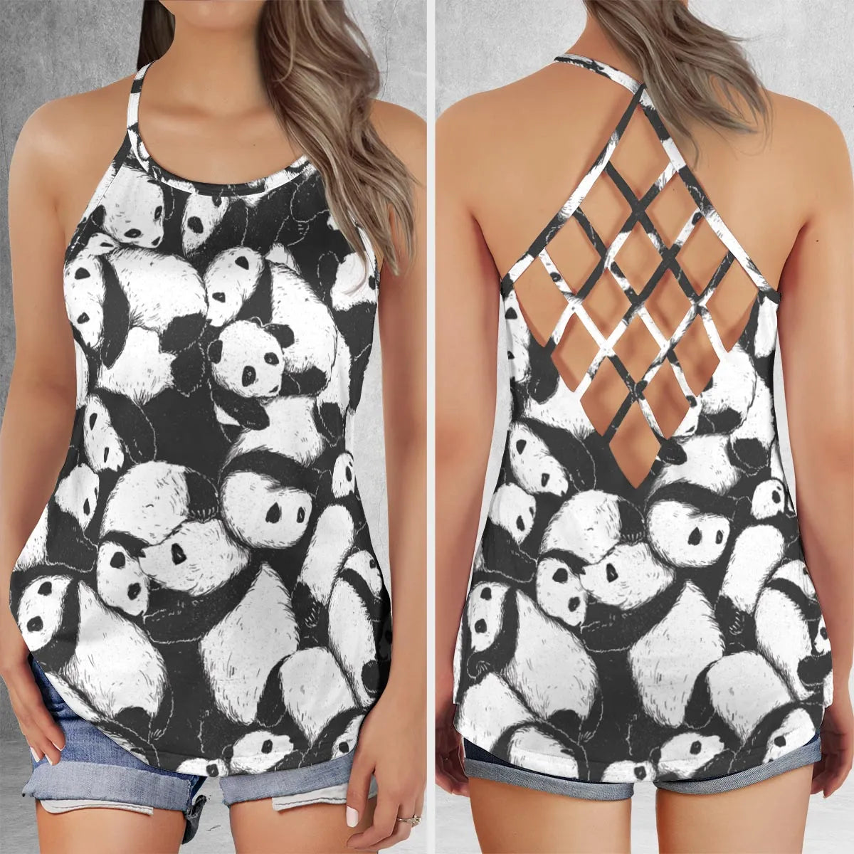 Criss Cross Tank Top - 6TYN7DDH
