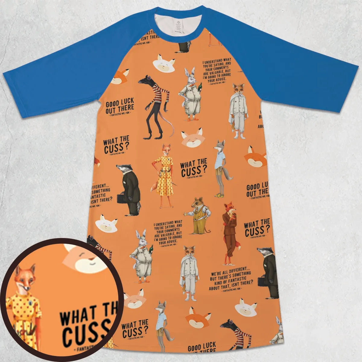 3/4 Sleeve Raglan Dress - N8YL6J11