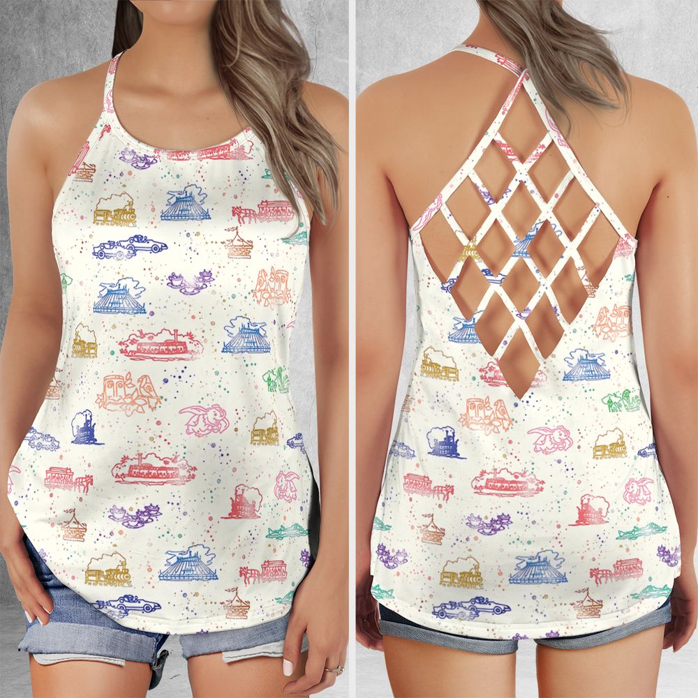 Criss Cross Tank Top - WUGB9R7W -  - 1