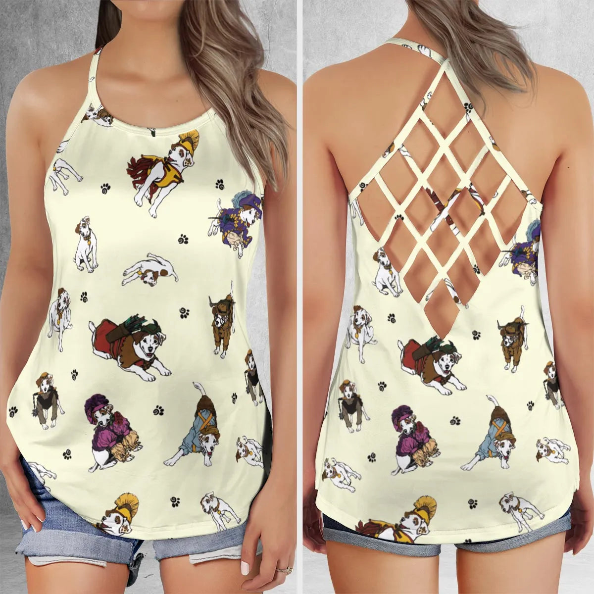 Criss Cross Tank Top - 5HGNPRYH