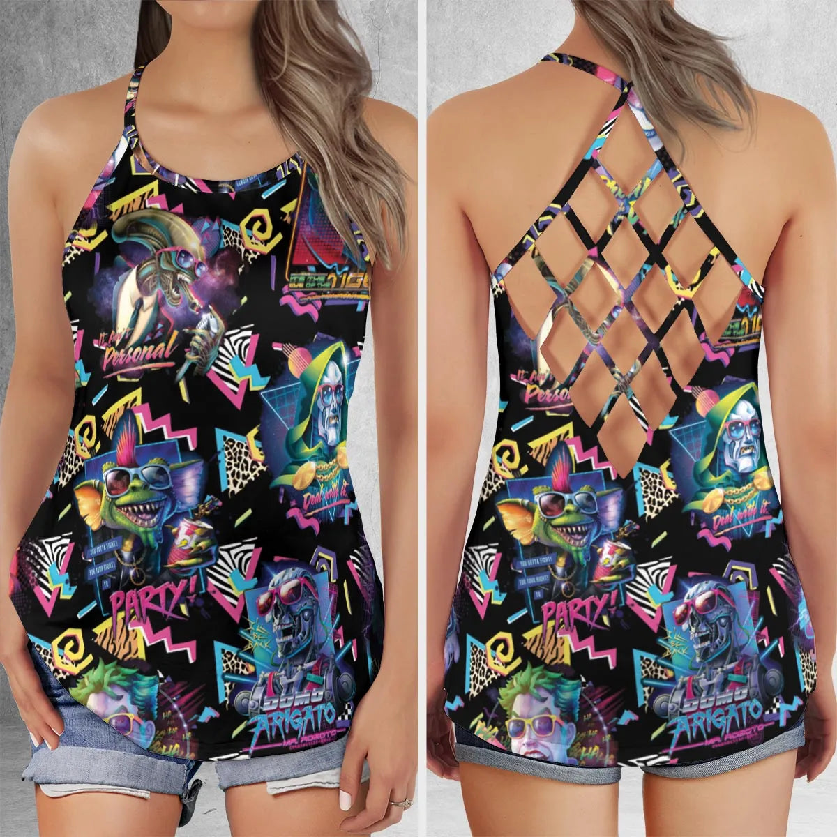 Criss Cross Tank Top - 9KT86XL4