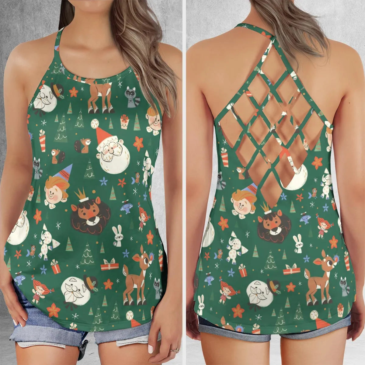 Criss Cross Tank Top - 9UW8CBGT