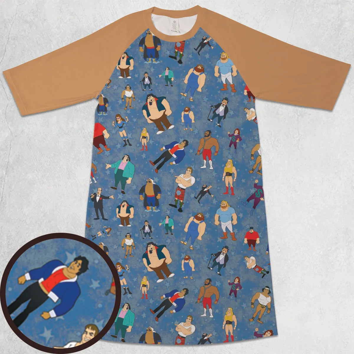 3/4 Sleeve Raglan Dress - N91VMDUF