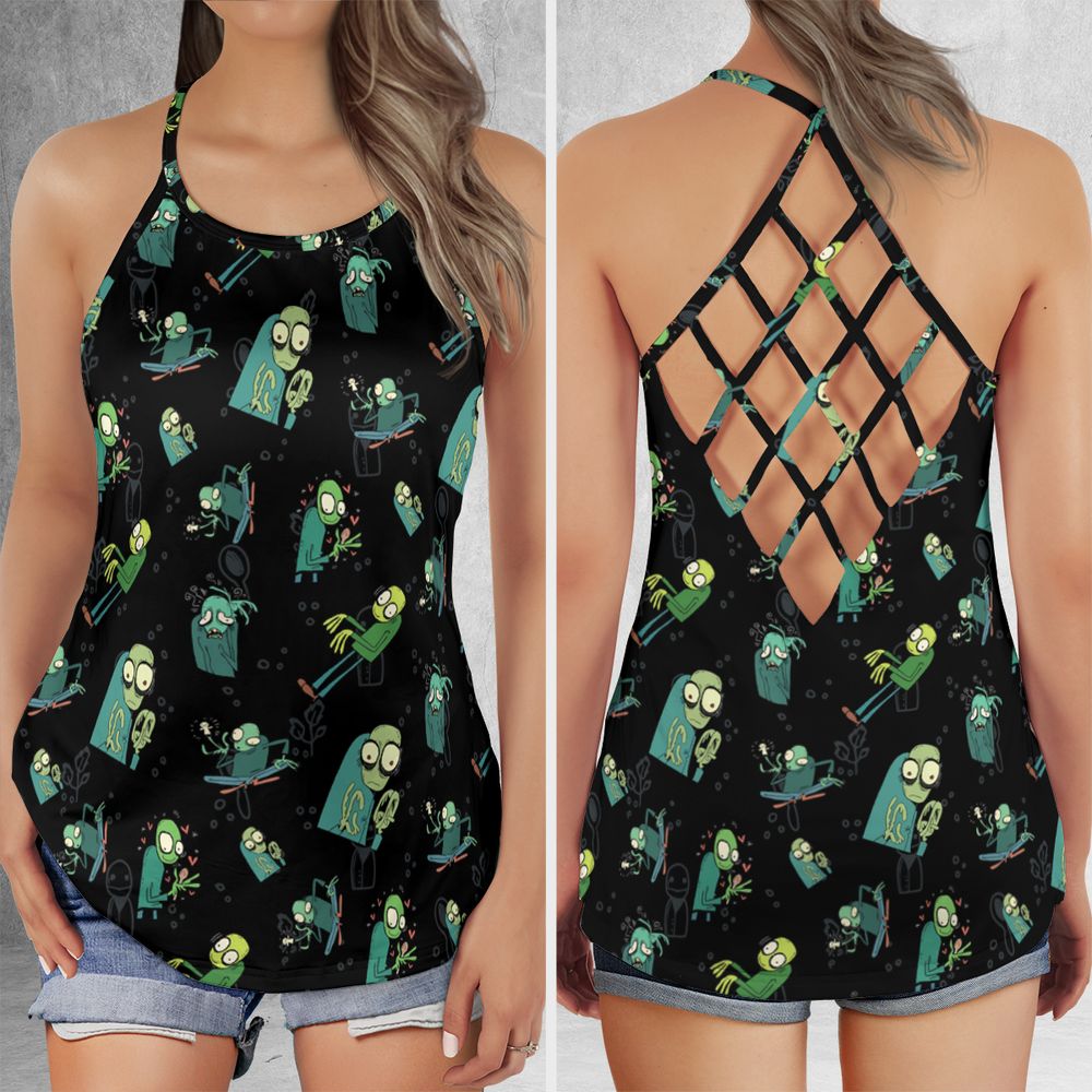 Criss Cross Tank Top - UEBYA83T -  - 1