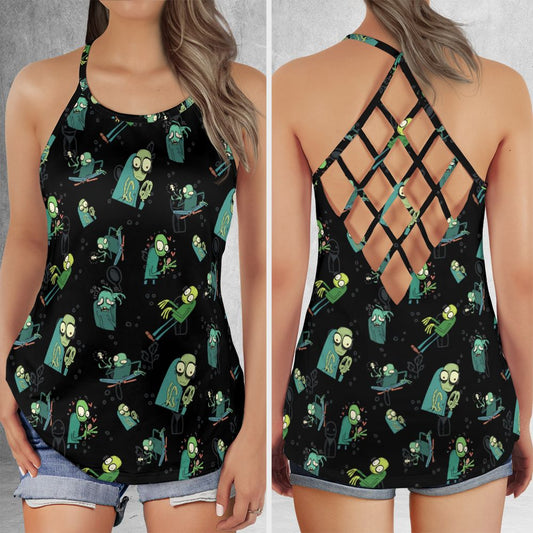 Criss Cross Tank Top - UEBYA83T -  - 1
