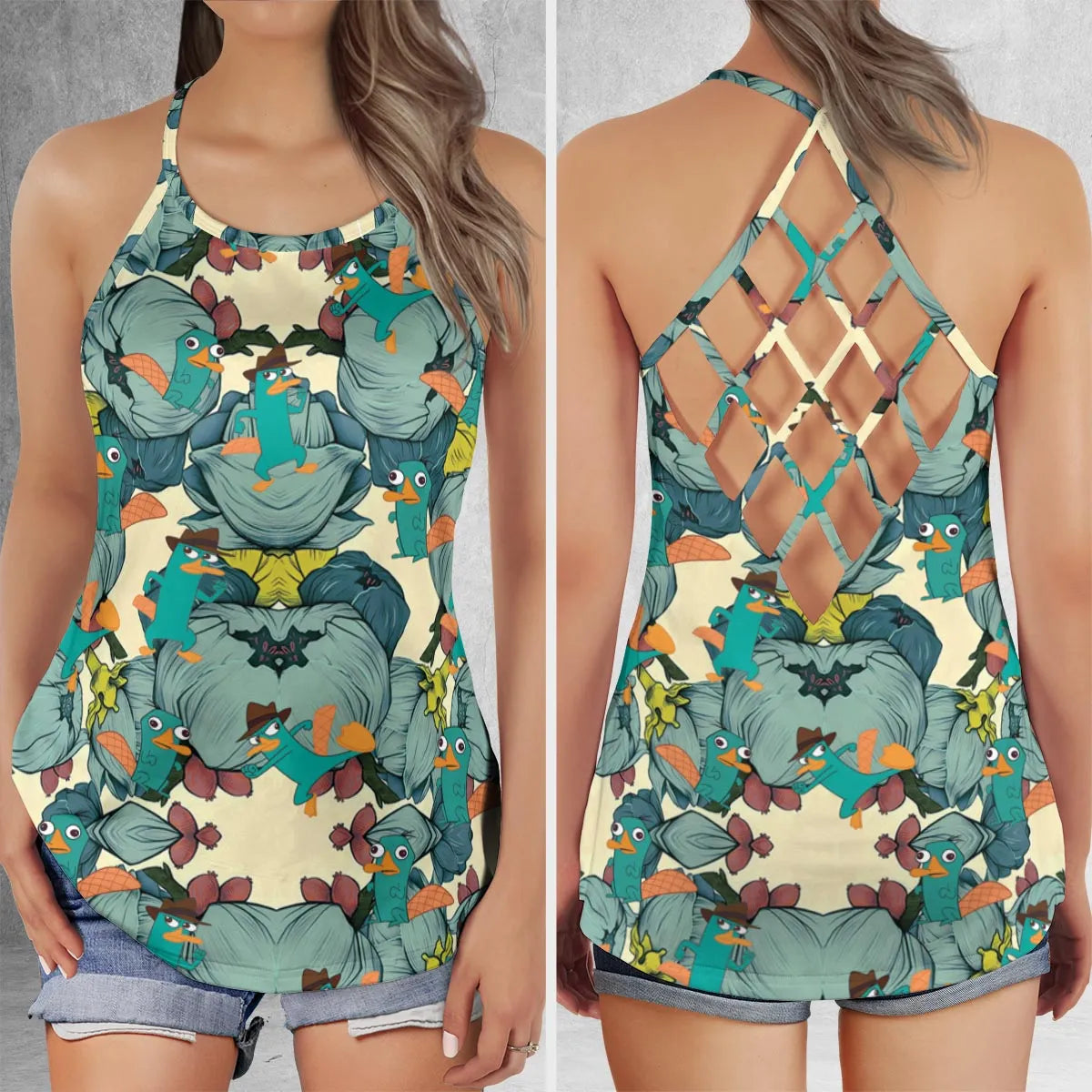 Criss Cross Tank Top - 77YXE1S6