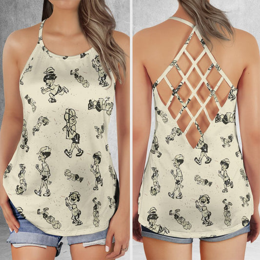 Criss Cross Tank Top - R4ZNECB4 -  - 1