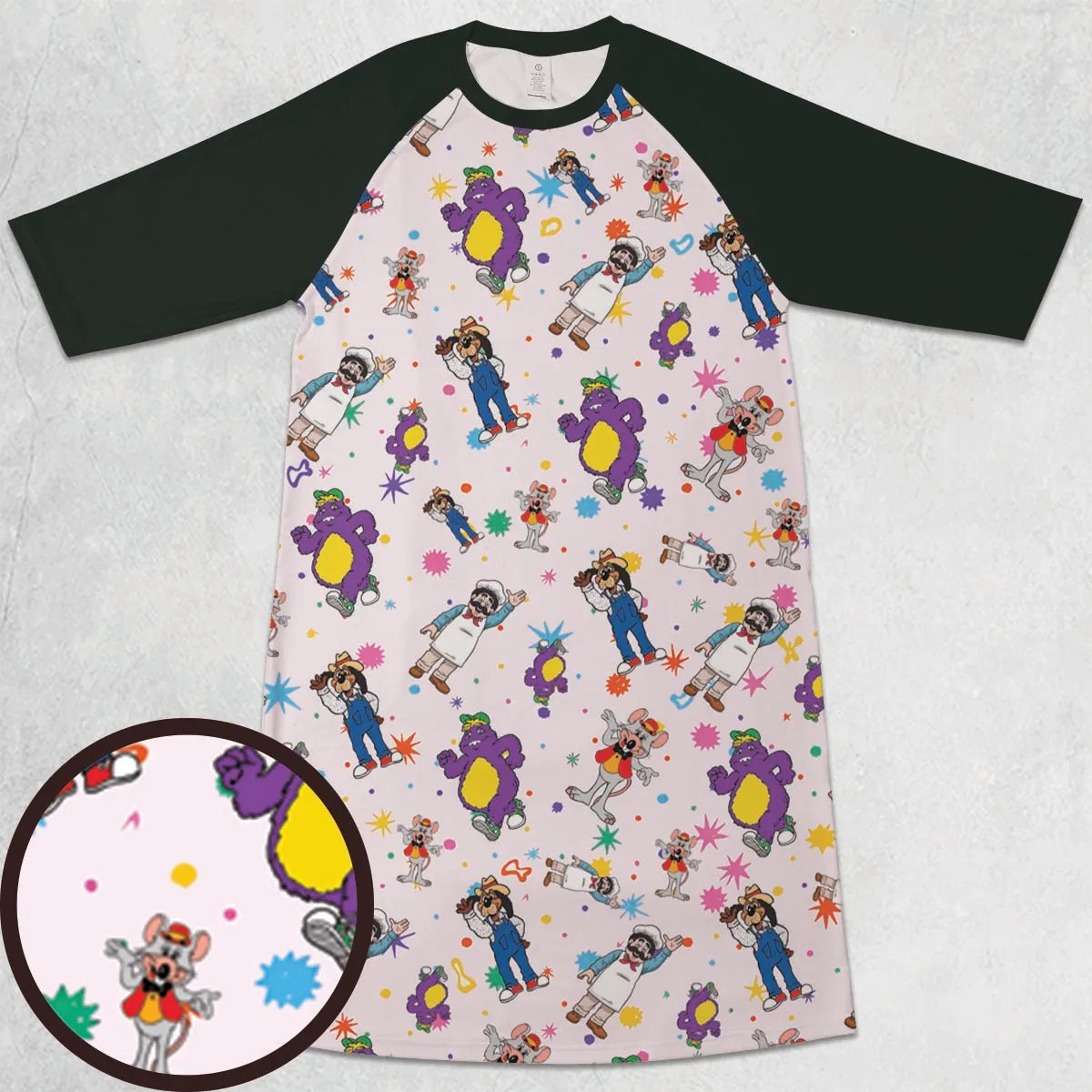 3/4 Sleeve Raglan Dress - M1XKV3UP