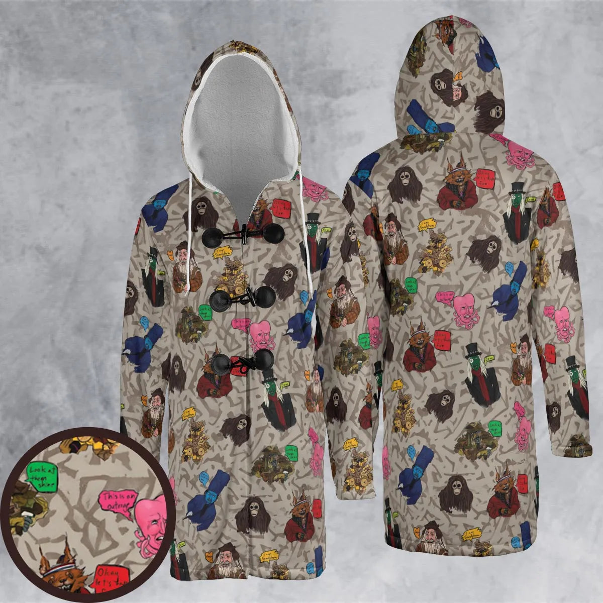 Hooded Cloak Coat - Z6S86USB