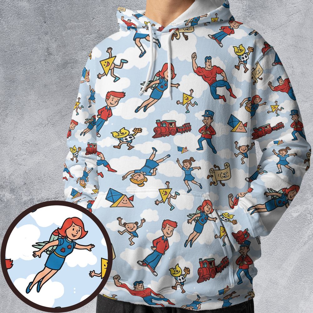 All-over Print Hoodie - TUAZWPR8 -  - 1